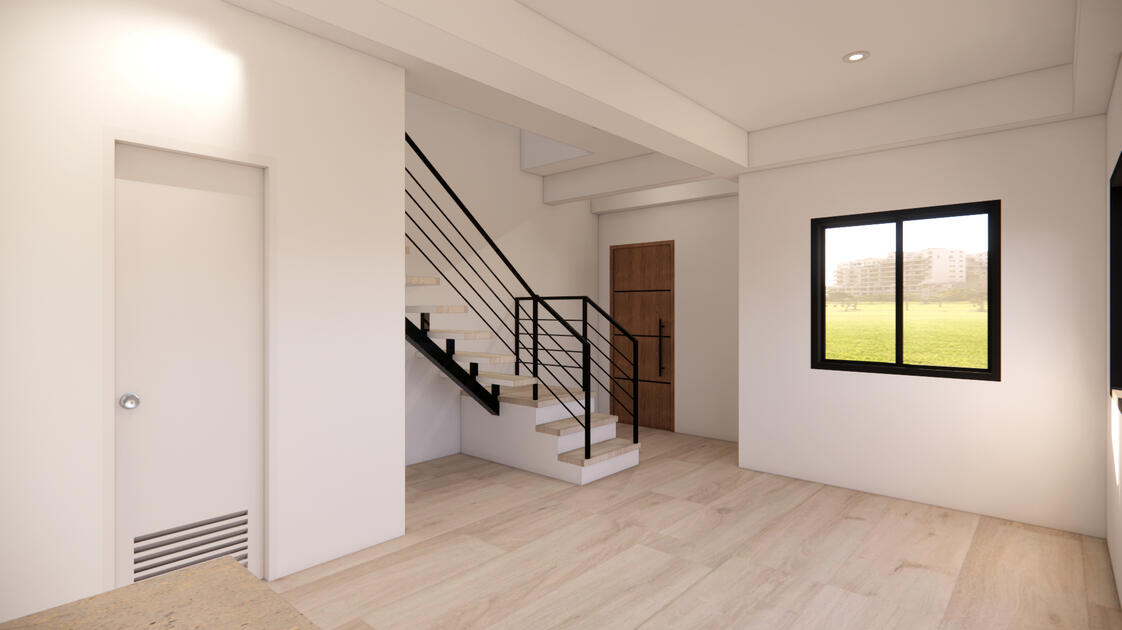 LIVING, DINING, KITCHEN