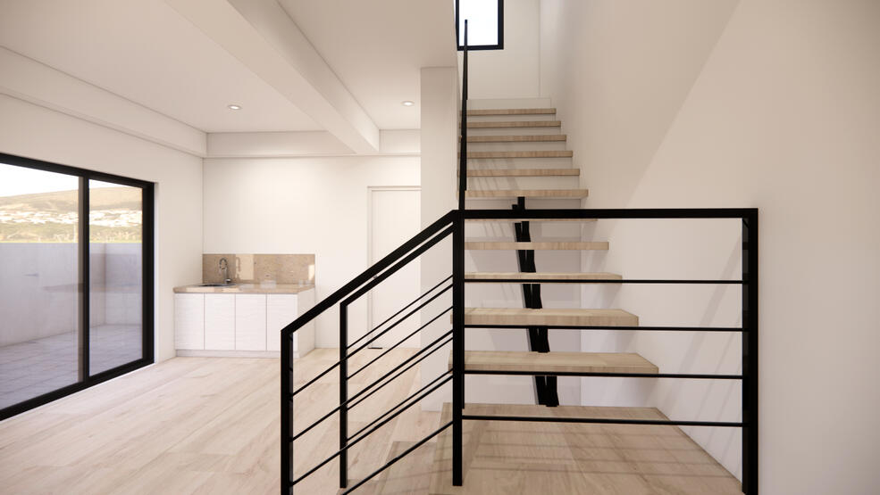 LANAI, KITCHEN, STAIRCASE